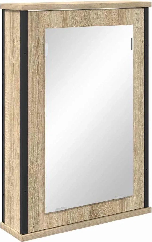 Armoire de toilette chêne Sonoma 42x12x60 cm : fini le désordre au lavabo