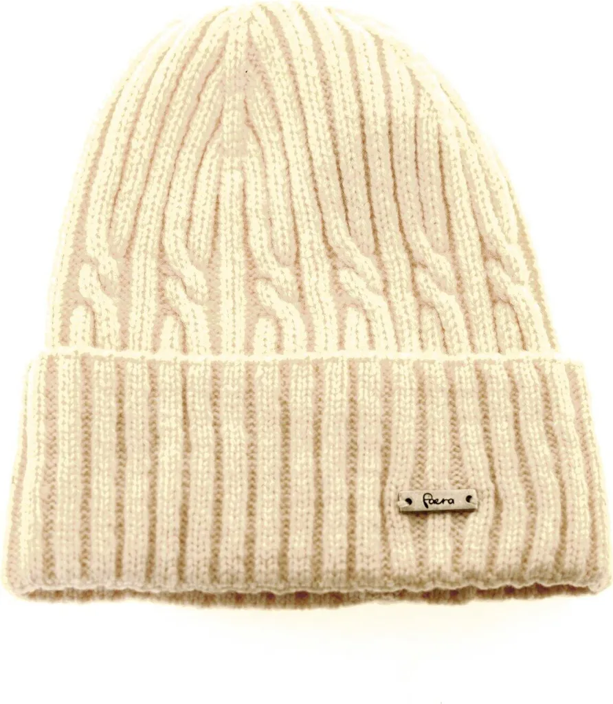 Morbido Cappello Faera Bianco Panna: Ideale per Lei e Lui Inverno