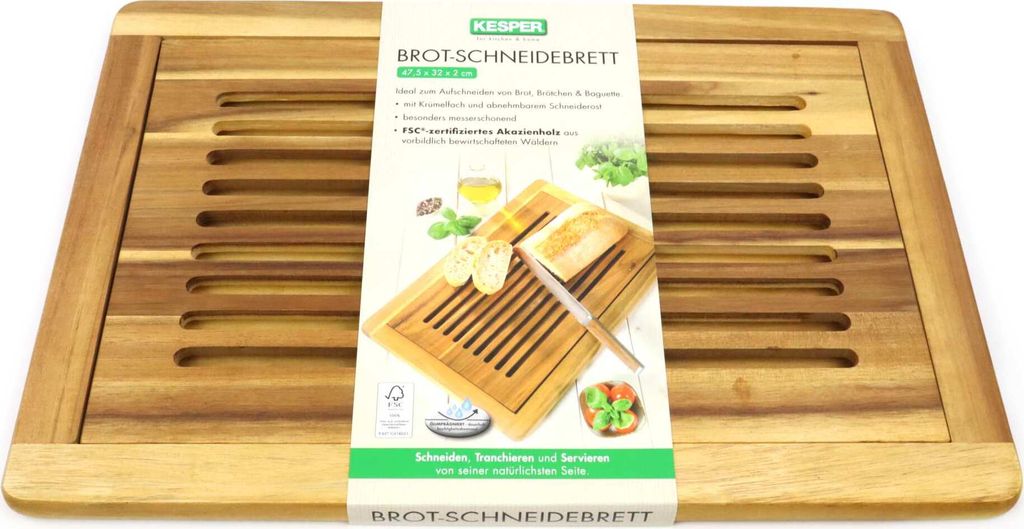 KESPER Prkénko na krájení chleba z akáciového dřeva Obrázek produktu 8