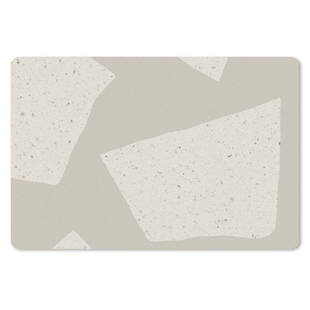 MuchoWow Schreibtischunterlage Terrazzo - Abstrakt - Pastell - Muster 60x40 cm - XXL Mauspad - Großes Mauspad