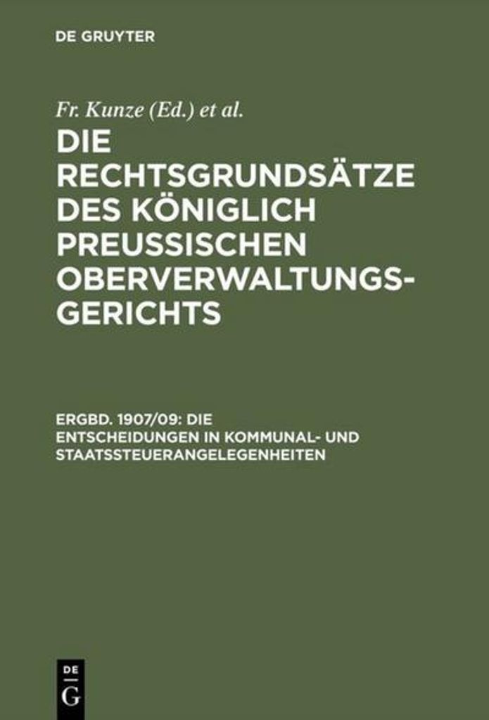 Die Entscheidungen in Kommunal- und Staatssteuerangelegenheiten