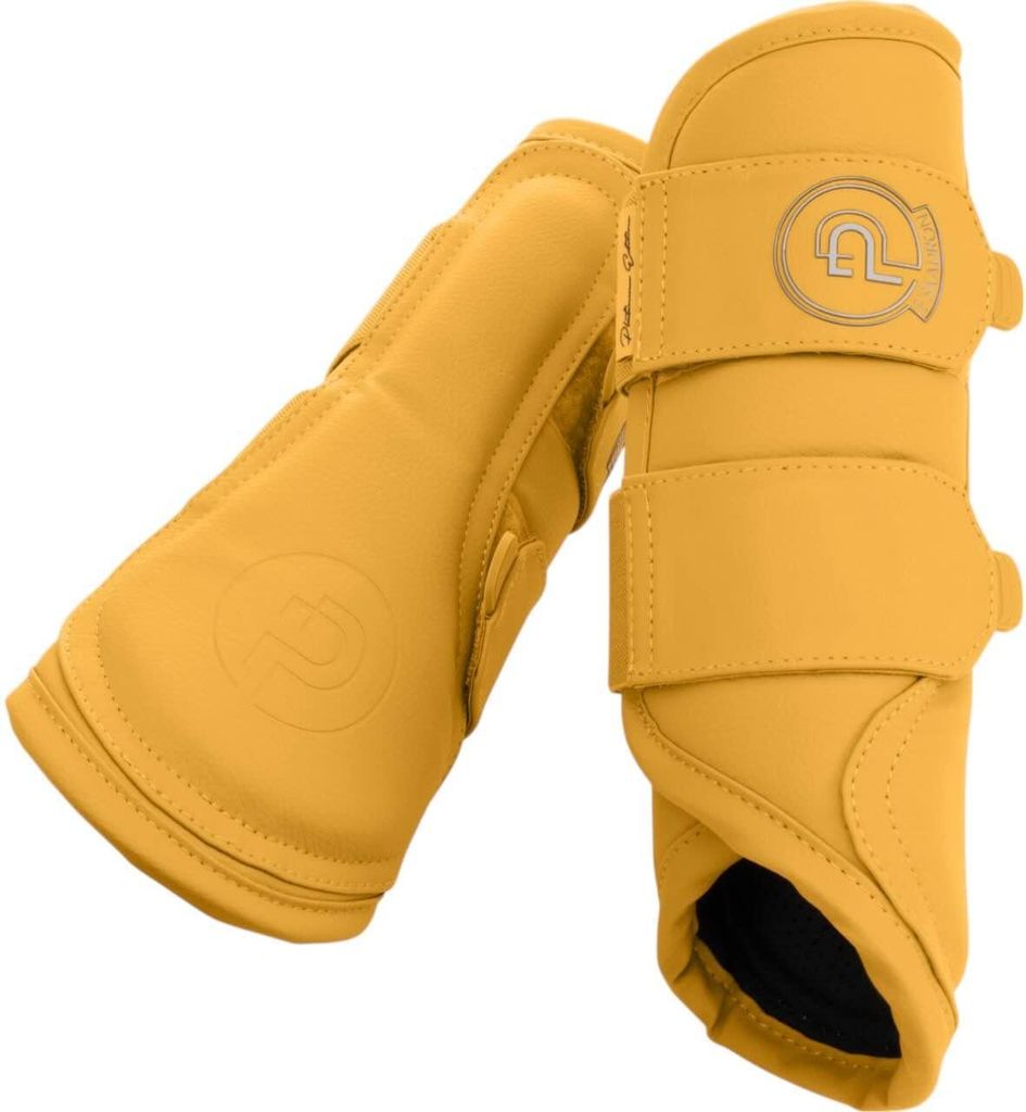 Eskadron Platinum Gamaschen " FAUX LEATHER ", 1 Paar Größe - L Farbe - golden yellow