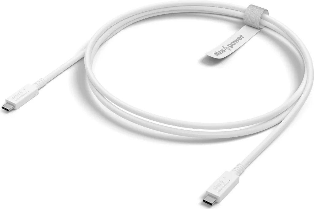 Câble USB-C d'alimentation et transfert USB4 AlzaPower Core 1m