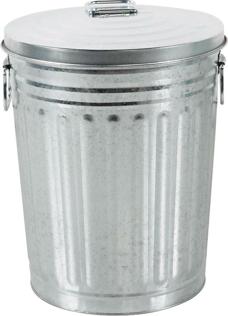Linder Exclusiv Verzinkter Abfalleimer mit Deckel 30l Produktbild 