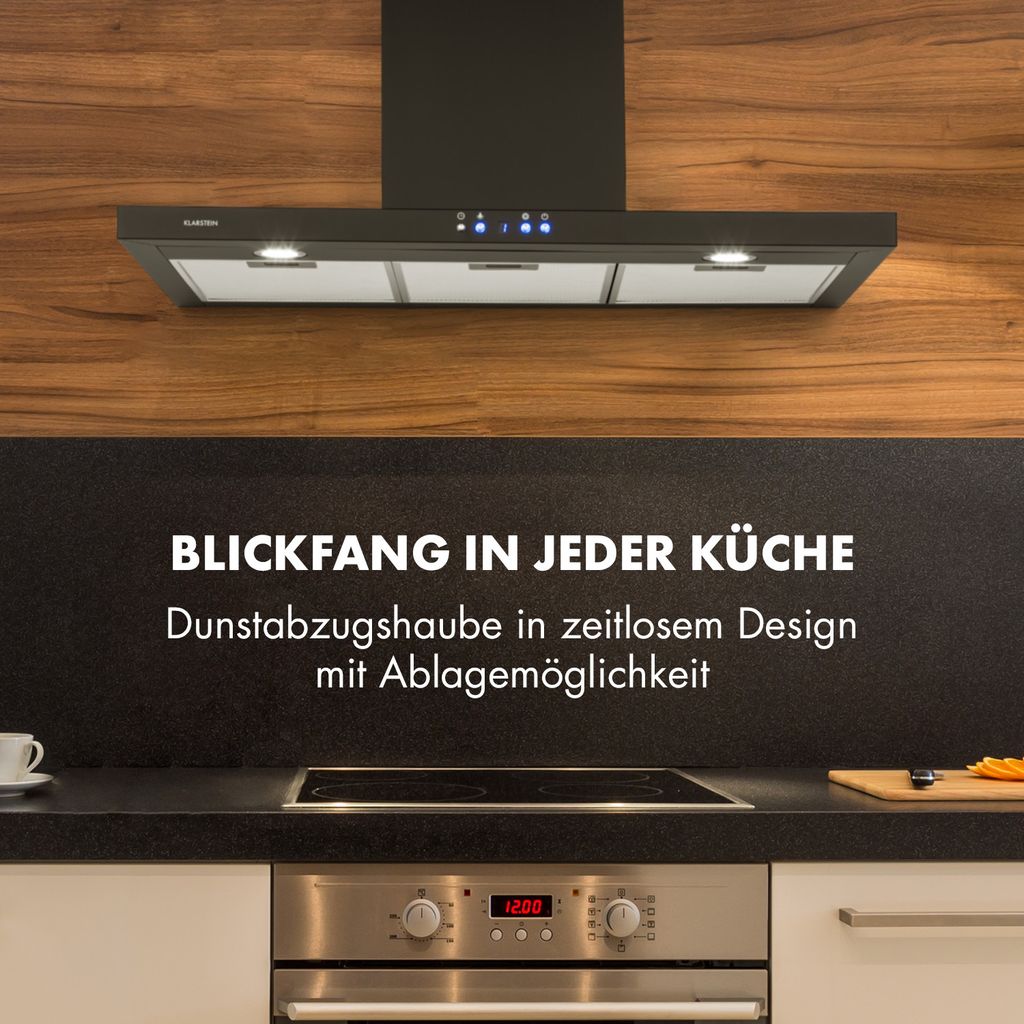 Klarstein Limelight Dunstabzugshaube - Edelstahl Wandhaube, Produktbild 2