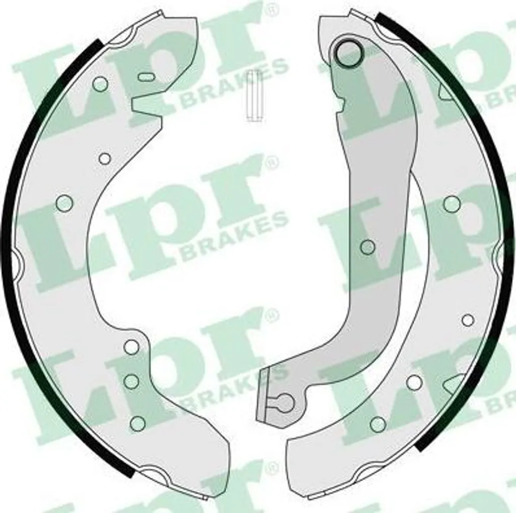 LPR 07105 Set ganasce freno OE 95643713 compatibile con Trafic, Master, J5, Arena, Ducato, C25
