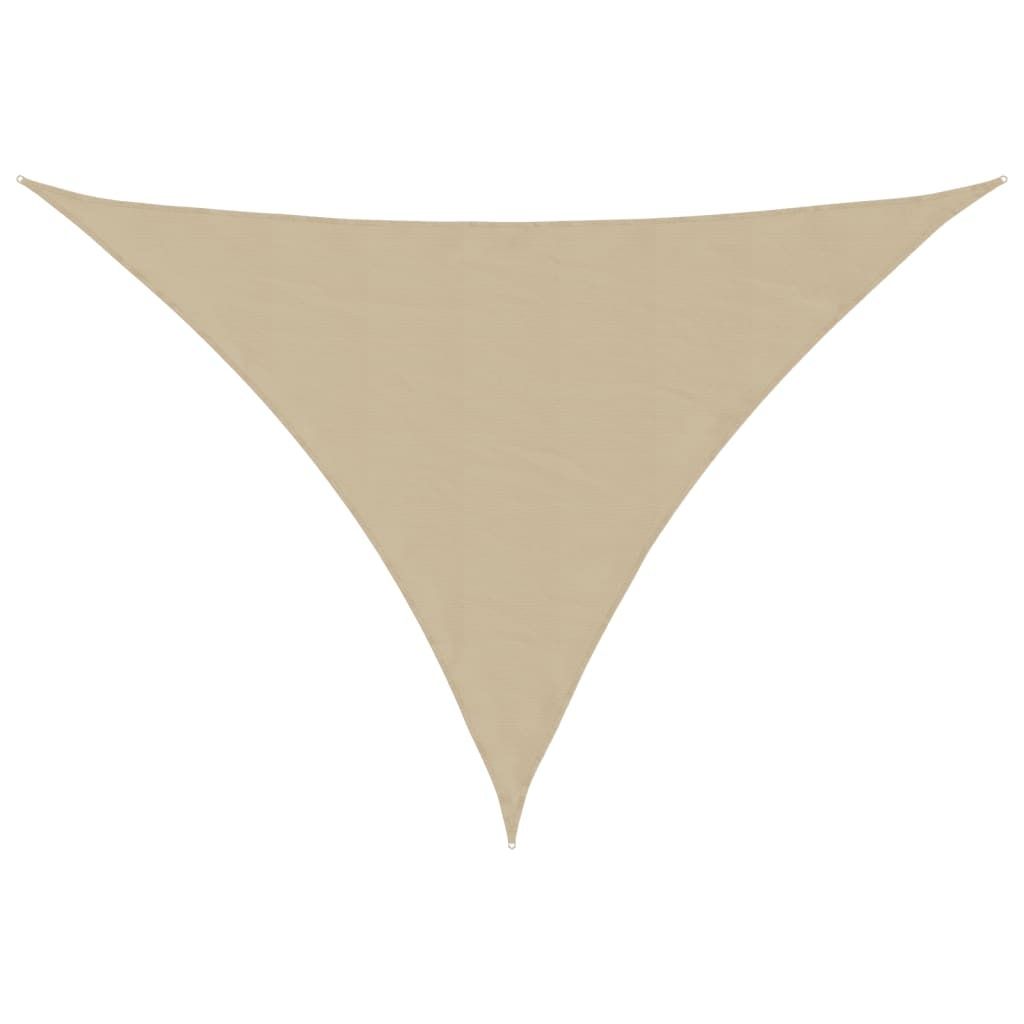 vidaXL Sonnensegel Oxford-Gewebe Dreieckig 5x7x7 m Beige