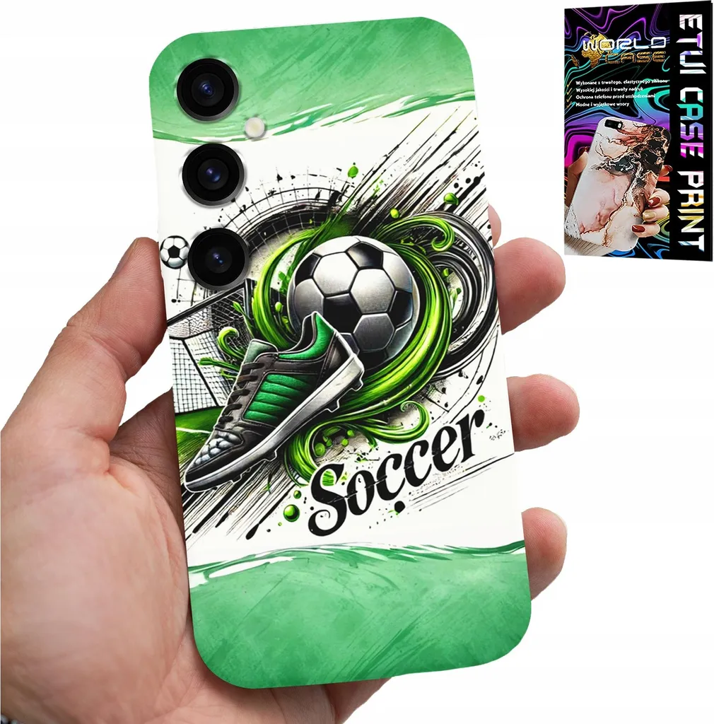 Custodia Per Samsung Galaxy A24 4G - Calcio, Custodia Calcio + Vetro