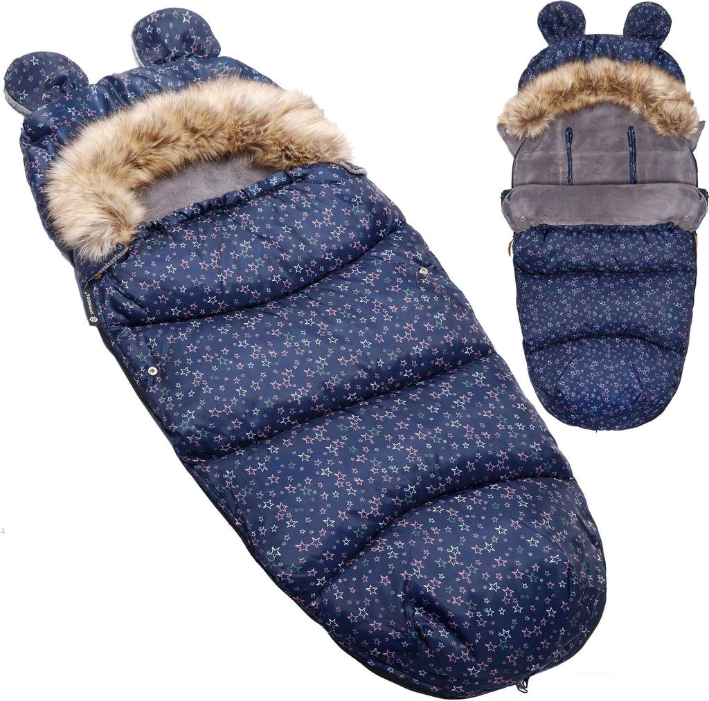 Zimní dětský spací pytel Footmuff s legračníma ušima do Obrázek produktu 7