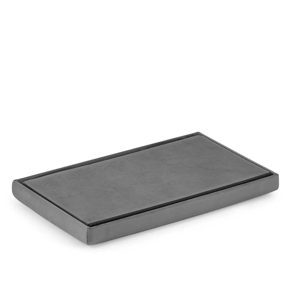 Optimisez votre Espace avec ce Pouf XL Velours Gris - Assise Extra