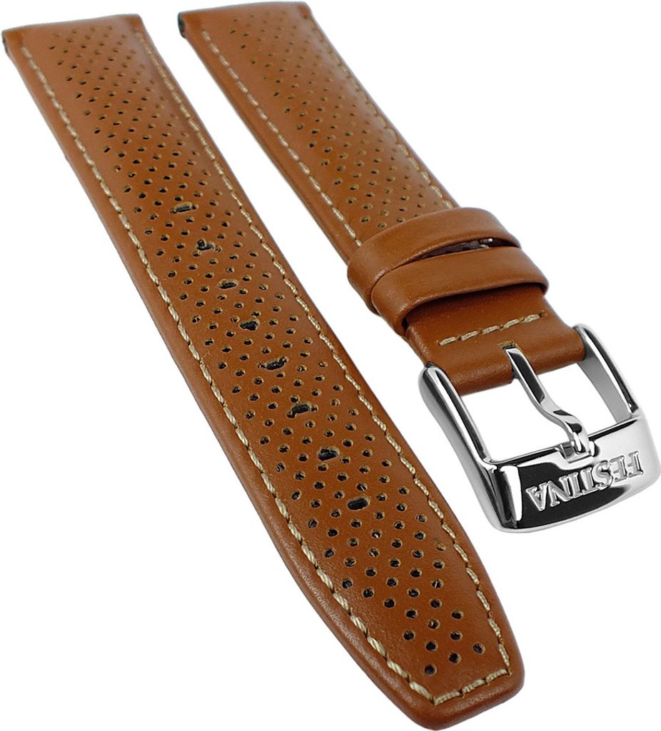 Festina Uhrenarmband | Leder 21mm hellbraun mit heller Naht F20271/4