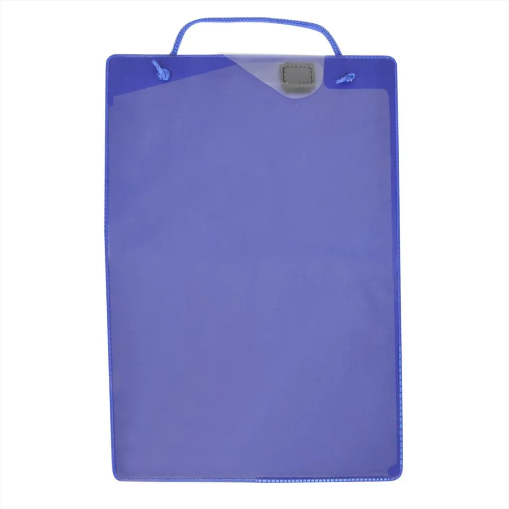 Protège-document d'atelier A4 bleu avec rangement clés - Pack de 10 unités - 16
