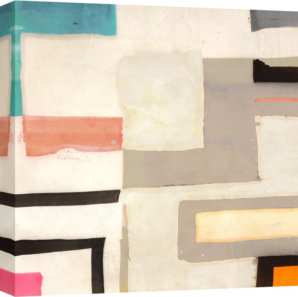 Abstrakter Leinwandbuild - Leonardo Bacci, Easter Hay I - 40x40 cm