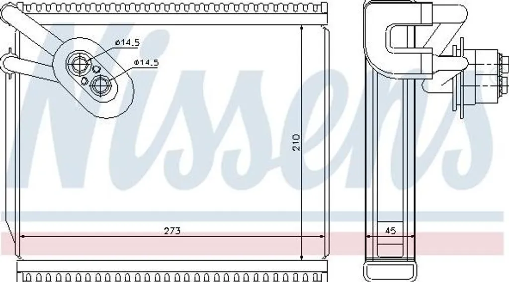 Évaporateur de Climatisation NISSENS 92291 pour Carens OE 97140A4000