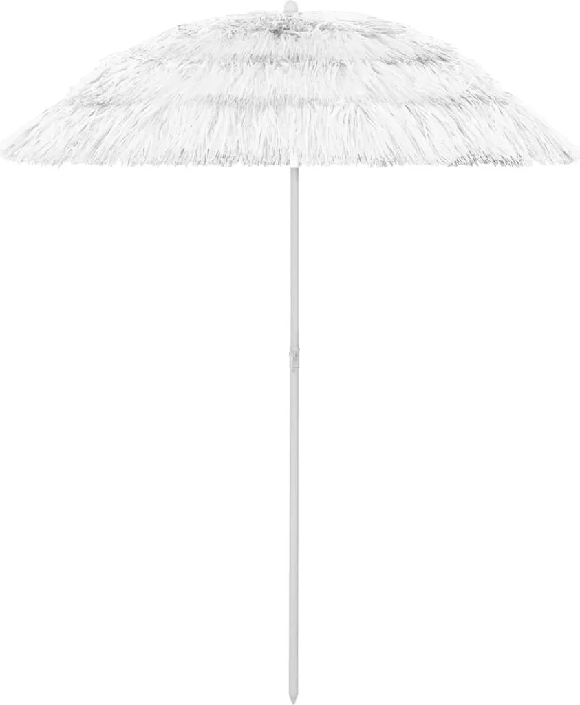 OFFERTA Ombrellone Hawaii Bianco 180 cm - Stile Tropicale a Poco Prezzo
