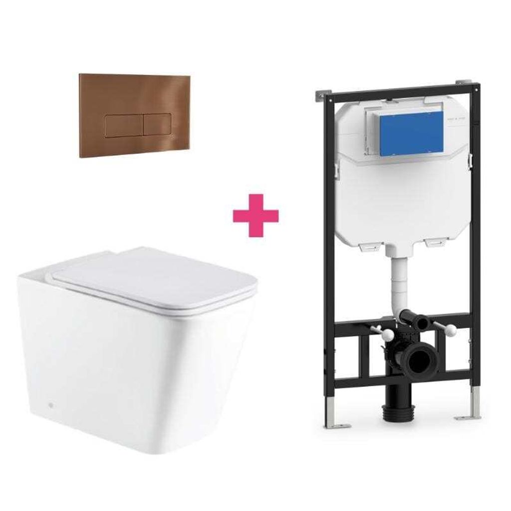 Wand-WC PISA Komplett-Set weiß