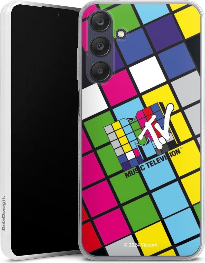 DeinDesign Slim Hülle für Samsung Galaxy A25 5G Silikon Case Ultra Dünn Handyhülle Fanartikel Offizielles Lizenzprodukt MTV Music Televison