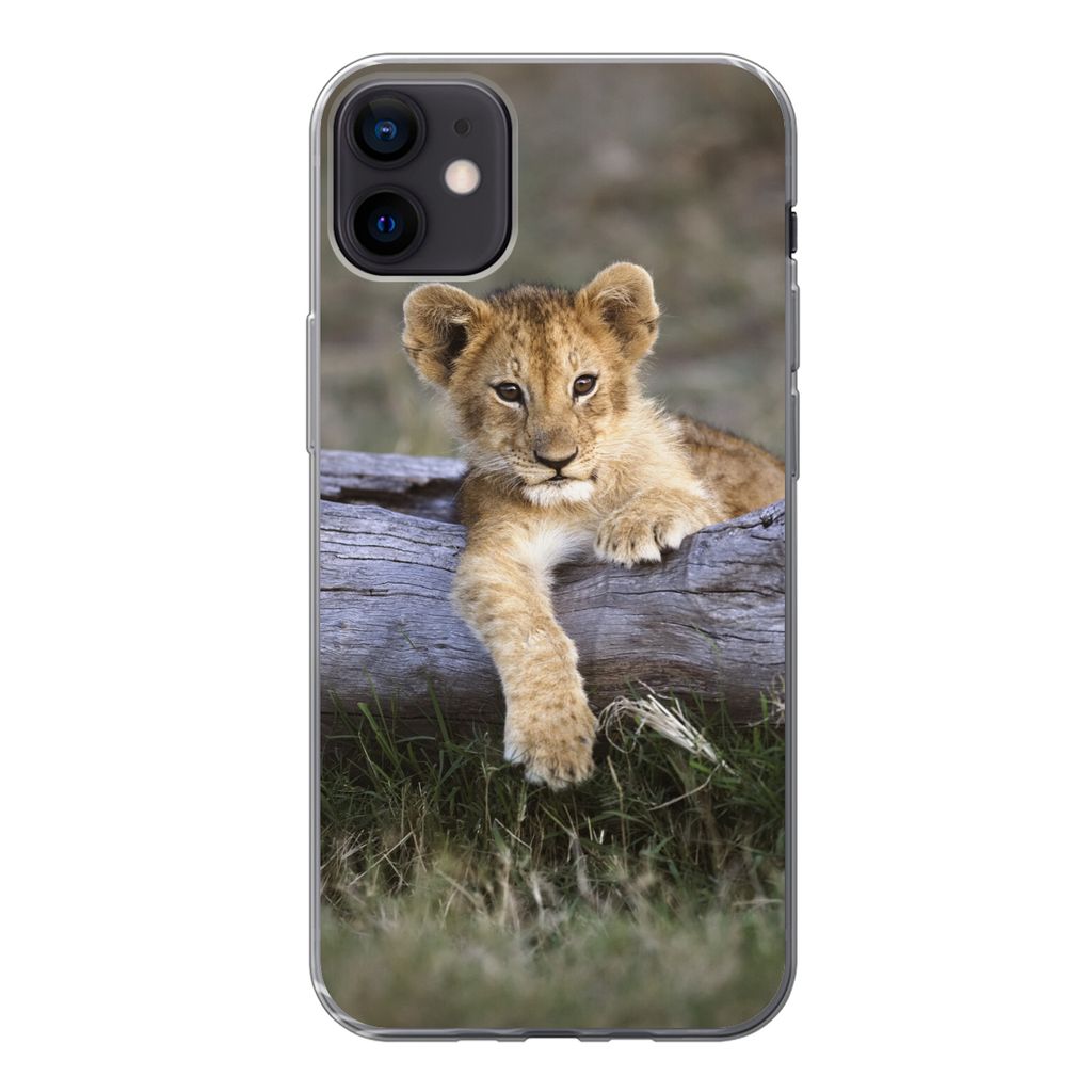 MuchoWow Handyhülle Schutzhülle Hülle für iPhone 12 mini Jungtier - Tier - Natur Silikon Softcase Handy Hülle - Bild