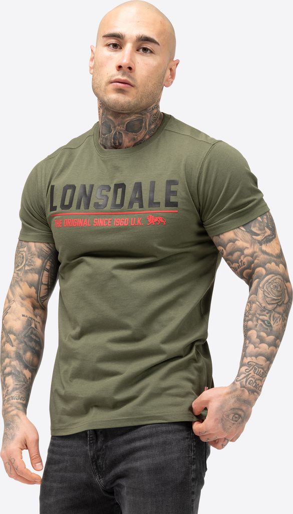 Lonsdale London T-Shirt Herren CRANTOCK oliv S