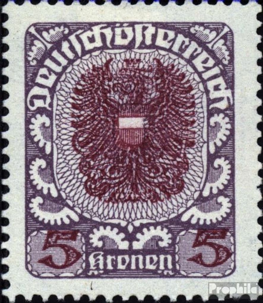 Briefmarken Österreich 1920 Mi 318y postfrisch Wappen