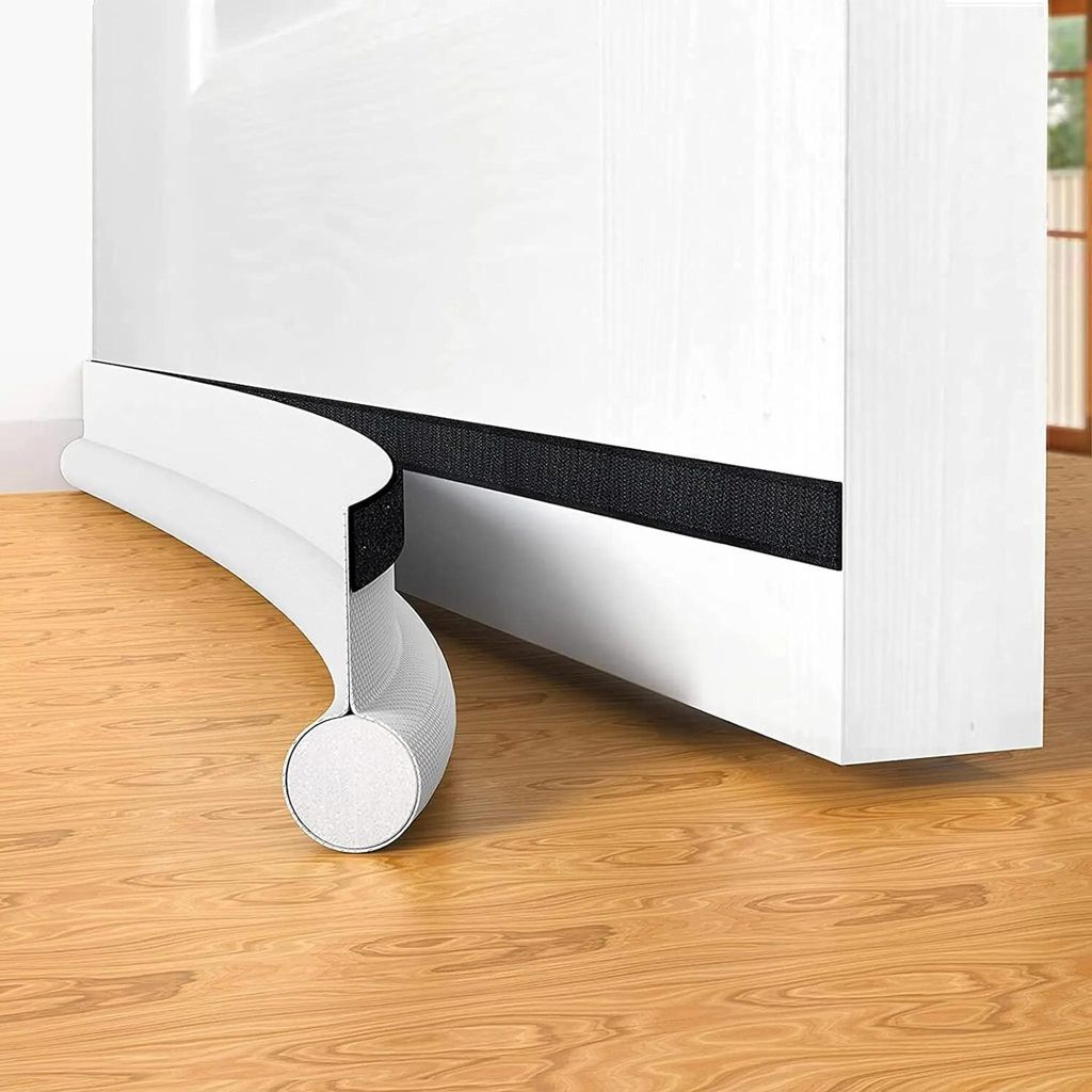 Türdichtung Selbstklebend Zugluftstopper für türen, 94 cm unter Türzugzug-Blocker isolierbar Türkehrer Wetterschutz, schalldicht, Türdichtung...