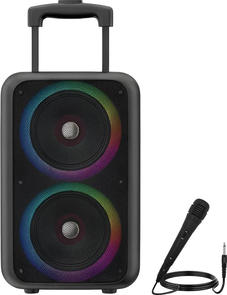 Enceinte Bluetooth Puissante avec Micro pour Finir avec le Son Faible Noir