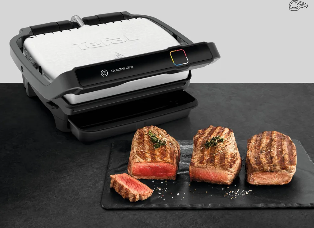 Gril électrique Tefal Optigrill Elite GC750D avec 12 programmes de cuisson - 19