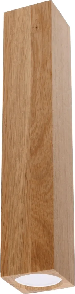 Plafonnier bois GU10 KUKKO dimmable en chêne clair pour salon et chambre