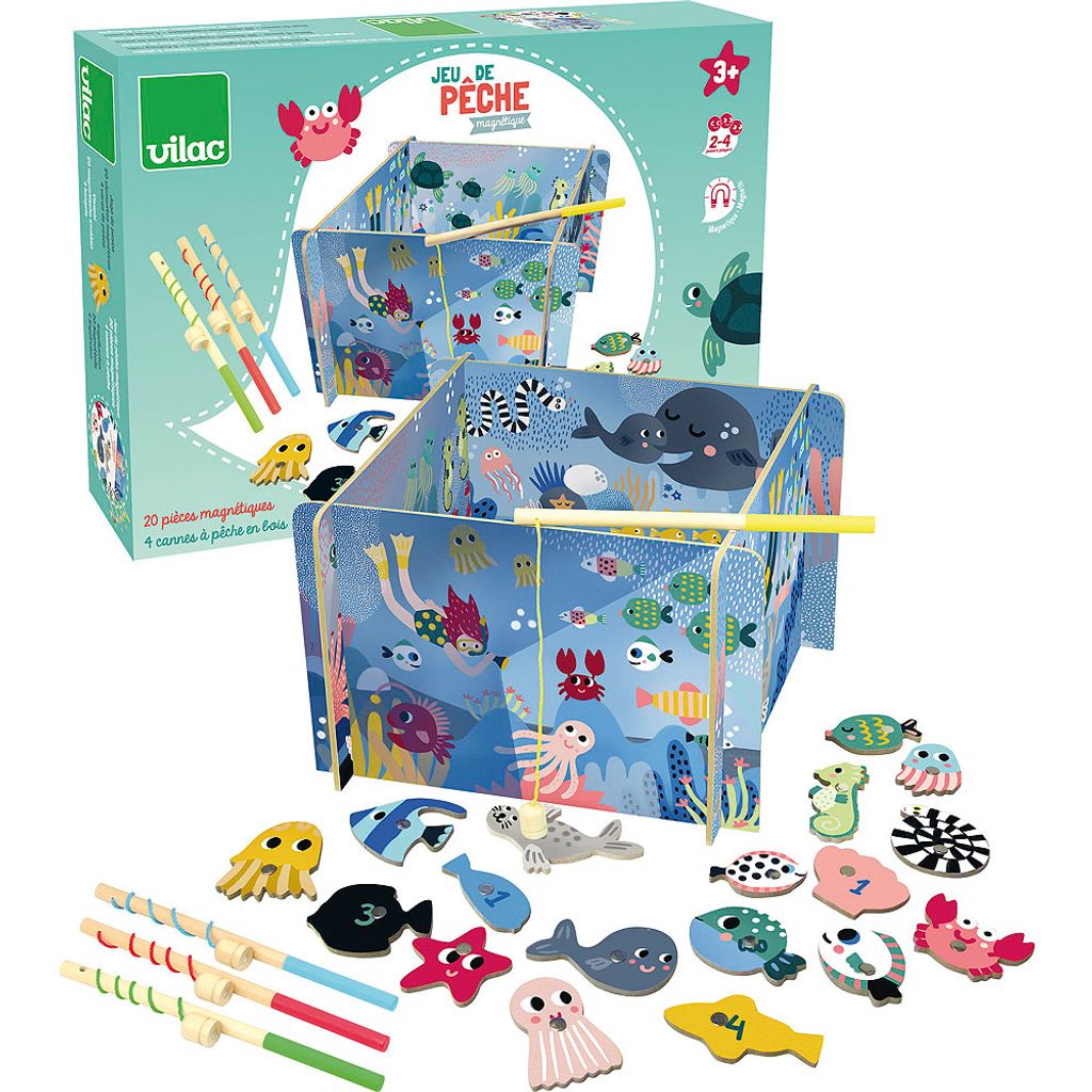 Vilac Magnetisches Angelspiel Holz Aquarium Michelle Produktbild 