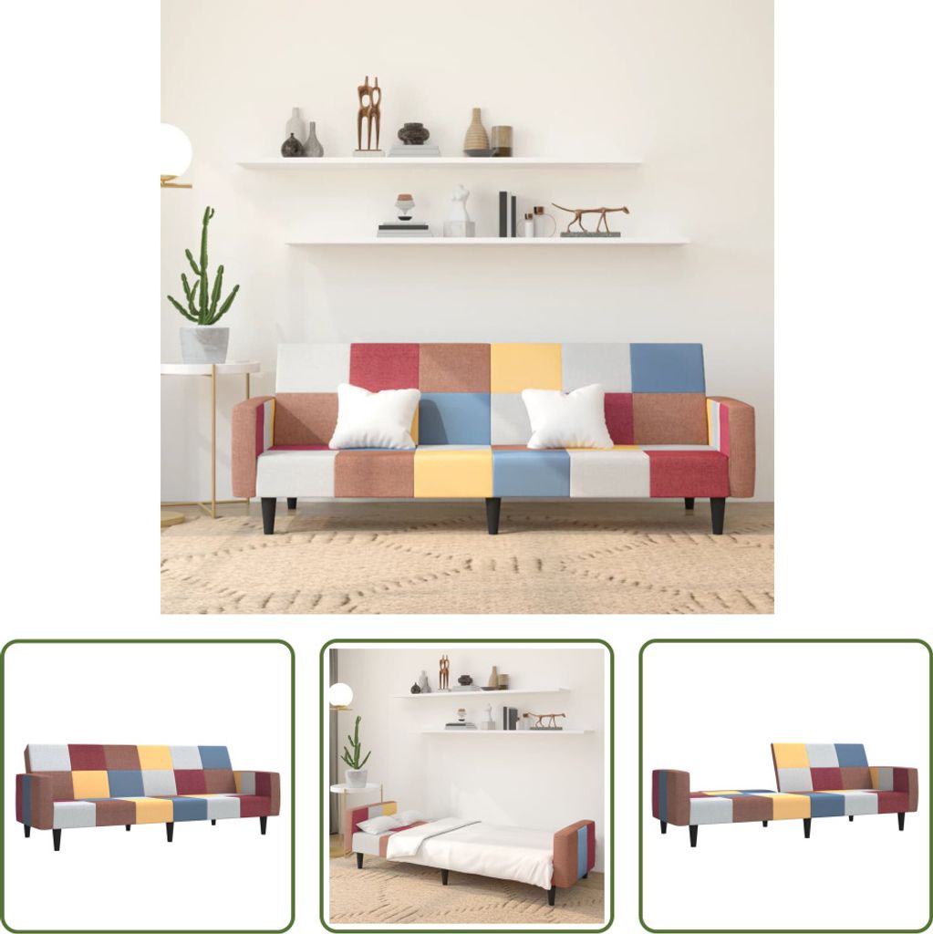 The Living Store Schlafsofa 2-Sitzer Stoff