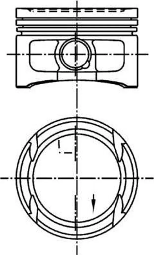 Réfection moteur VW Golf 4 5 et Polo : Piston KOLBENSCHMIDT 99562620