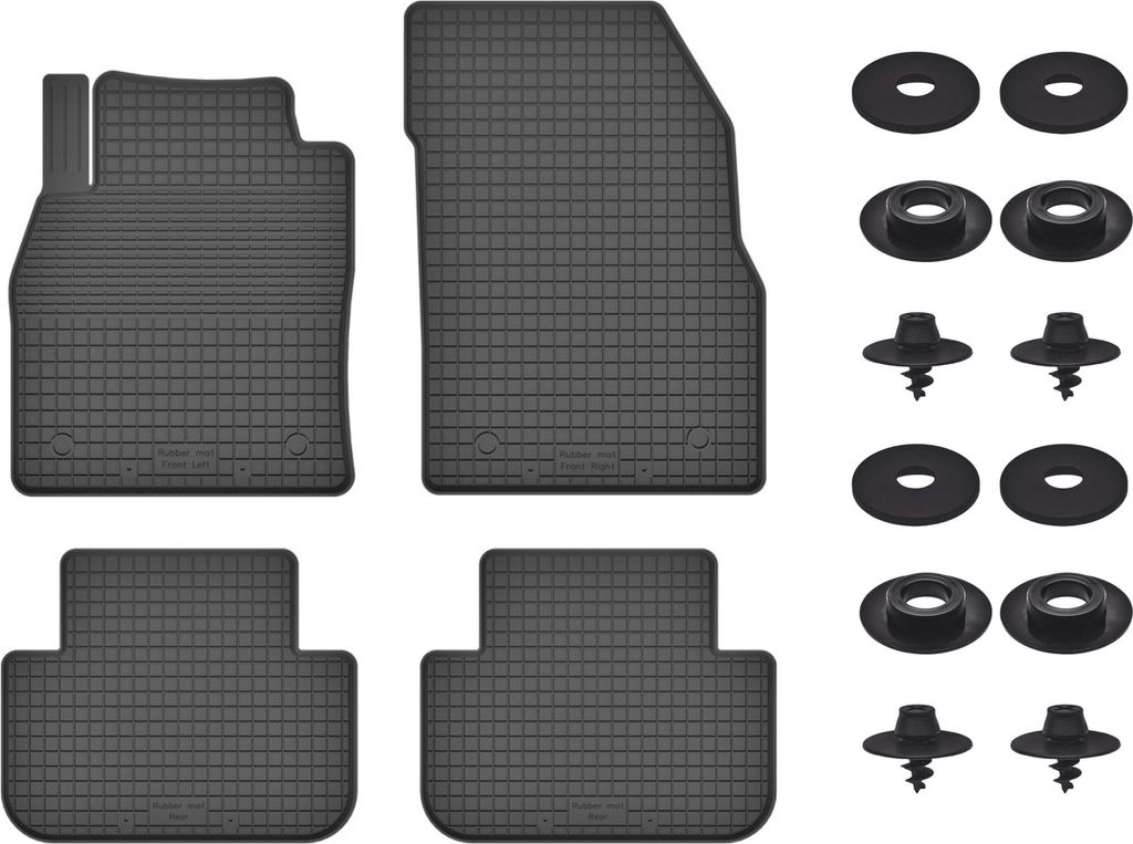 Gummimatten Mit Stoppern Für: Citroen Berlingo Ii (2008-2018) Schwarz Set