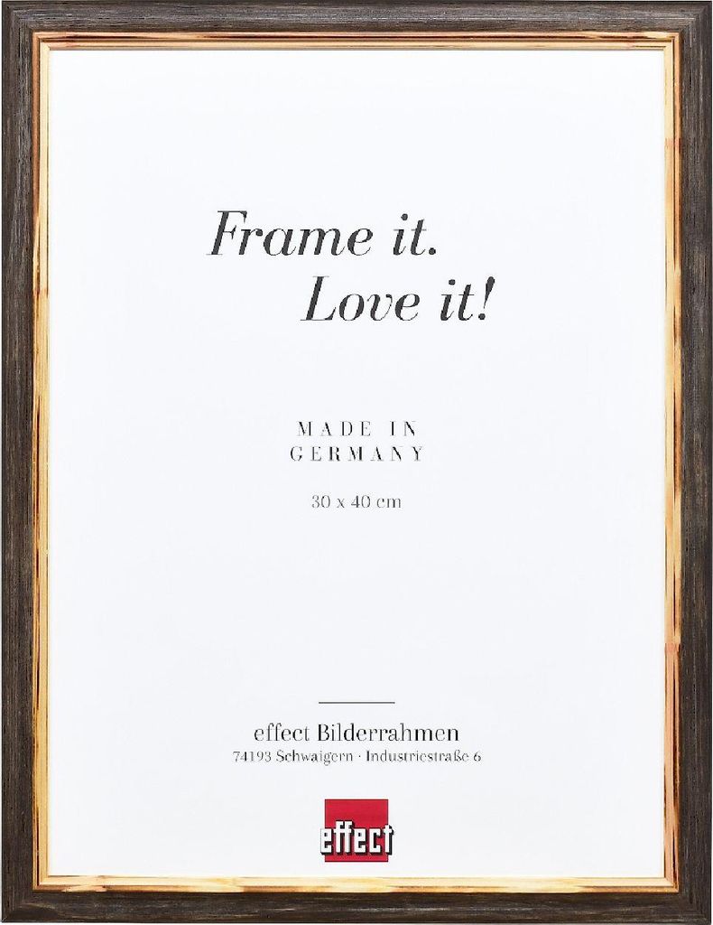 Effect Holzrahmen Profil 67 dunkelbraun 21x29,7 cm mit Museumsglas