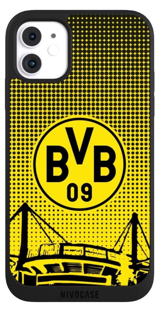 NIVOCASE Handyhülle für Apple iPhone 11 Hülle NIVOpure Case Schwarz BVB Borussia Dortmund Stadion