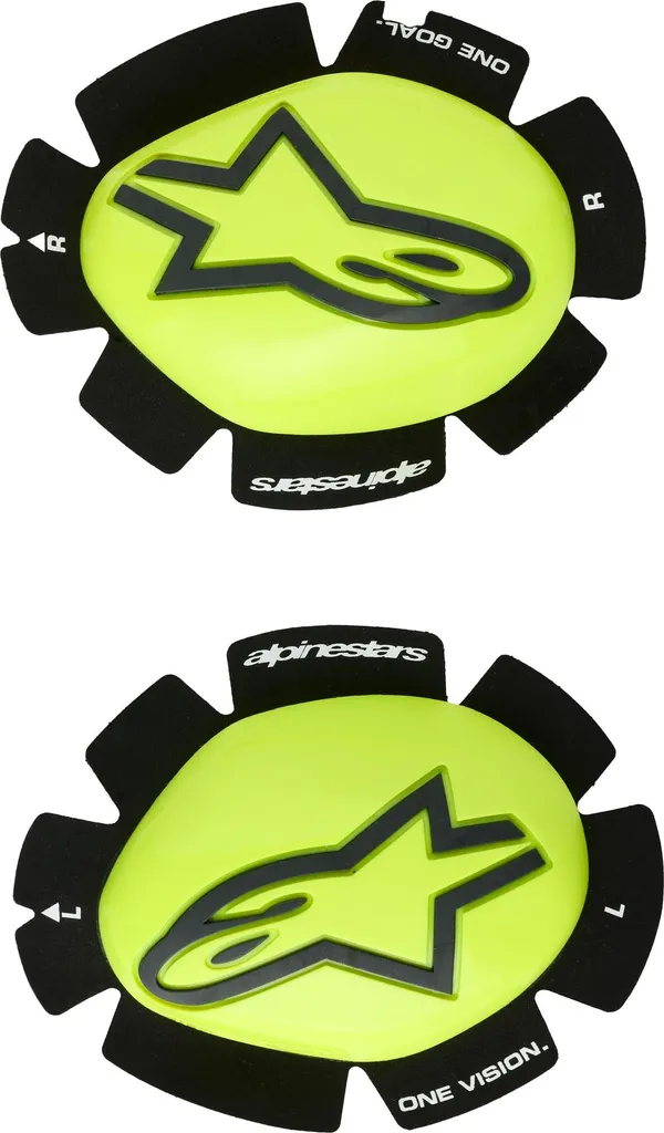 Protection de Genou Alpinestars GP Plus pour Moto de Course Jaune et Noire