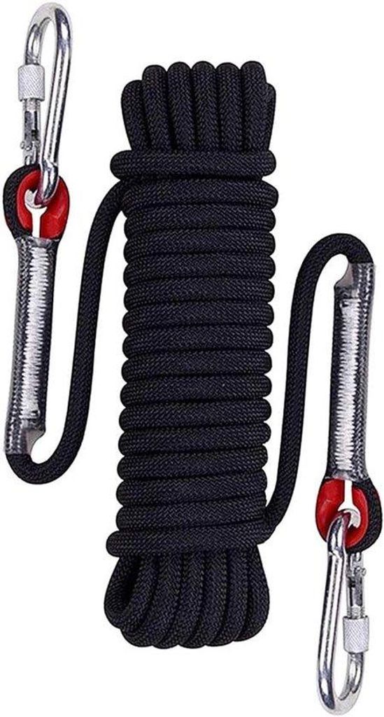 Corde d'escalade 10 mm, 10 m, rouge, pour descente en Image du produit 