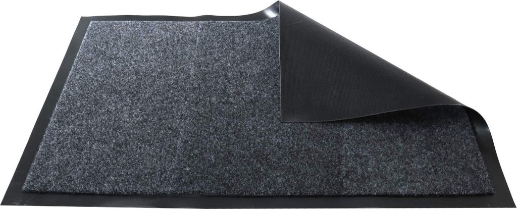 Fußmatte schwarz 60 x 90 cm für Innen und Außen Produktbild 