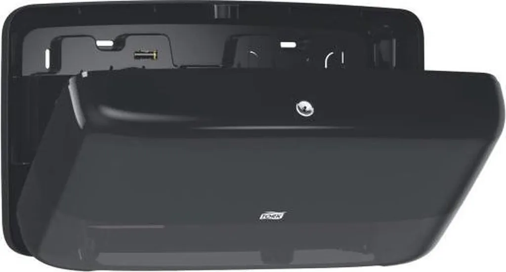 Distributeur papier T2 Elevation noir - Haute capacité double rouleau - 3