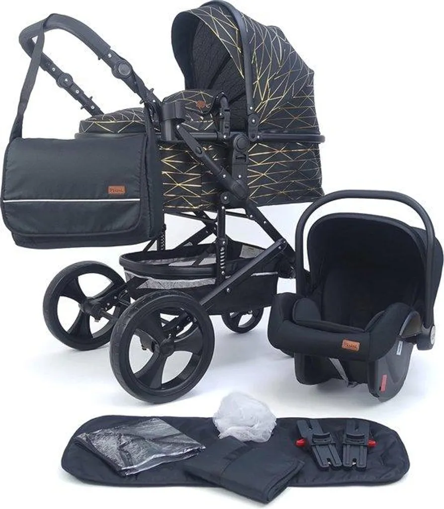 Poussette multi-équipement 3 en 1 idéale pour voyage et sorties urbaines