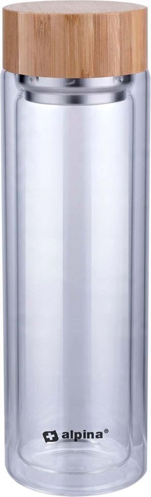 ALPINA Bouteille thermos en verre borosilicate 450 Image du produit 