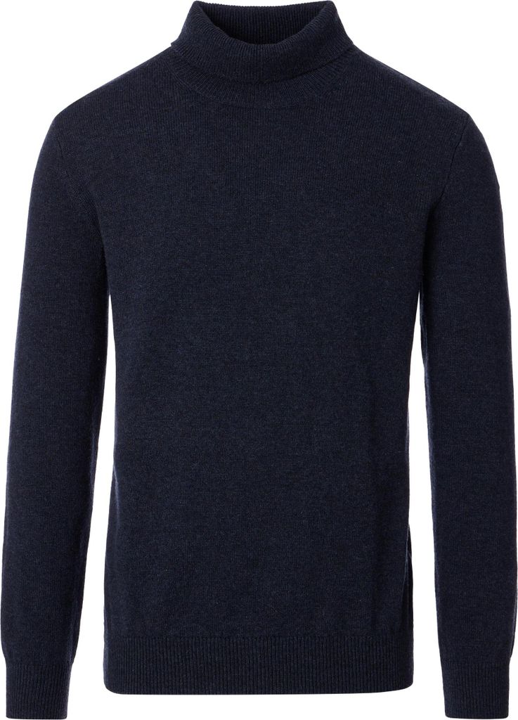 CASAMODA Herren Rollkragen-Pullover Regular Lammwollmix Marine XL