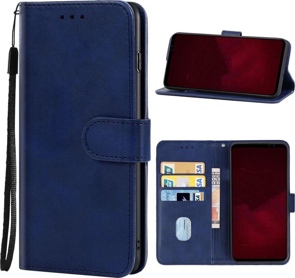 Mobigear Wallet ASUS ROG Phone 6 Pro Hülle Klapphülle Geldbörse - Blau