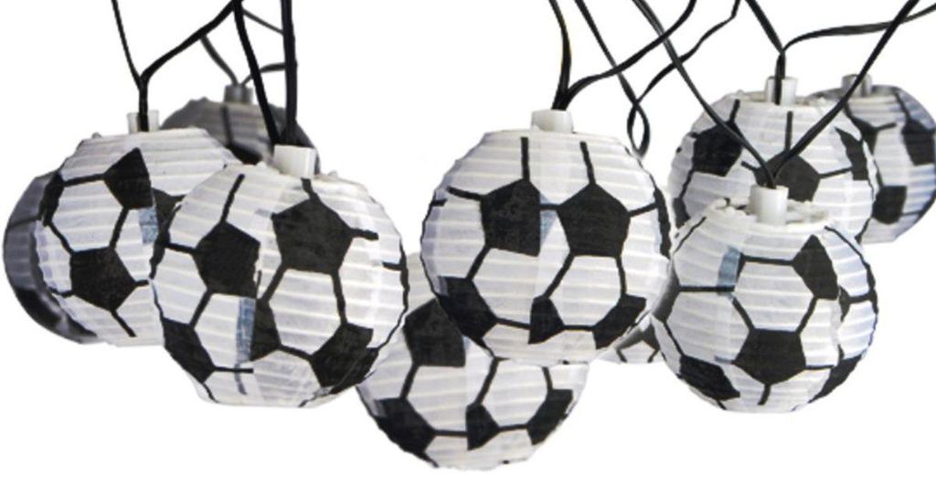 Solarlichterkette Lichterkette Fußball-Lampions Solar 10er Produktbild 