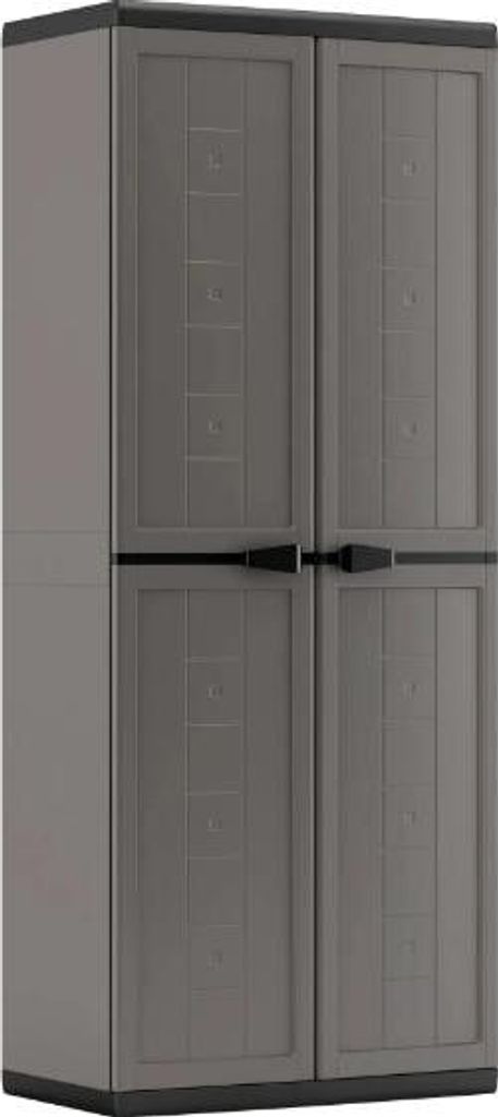 Kunststoffschrank Jolly 68 cm x 166 cm x 39 cm Dunkelgrau, Produktbild 