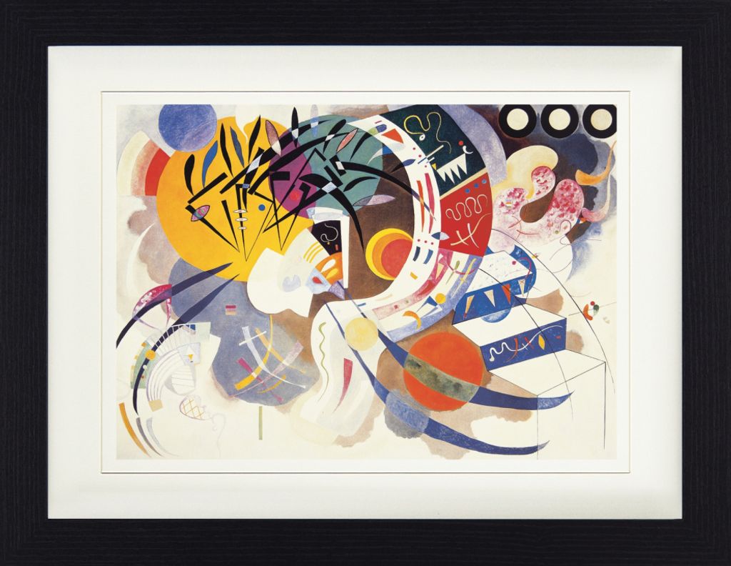 Wassily Kandinsky Gerahmtes Bild Mit Edlem Passepartout | Wand-Bilder | Im Bilderrahmen - Dominante Kurve, 1936 (30 x 40 cm)