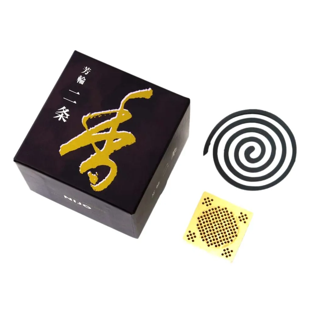 Nijo Spirales d'Encens Japonais - Boîte de 10 Pièces Traditionnelles