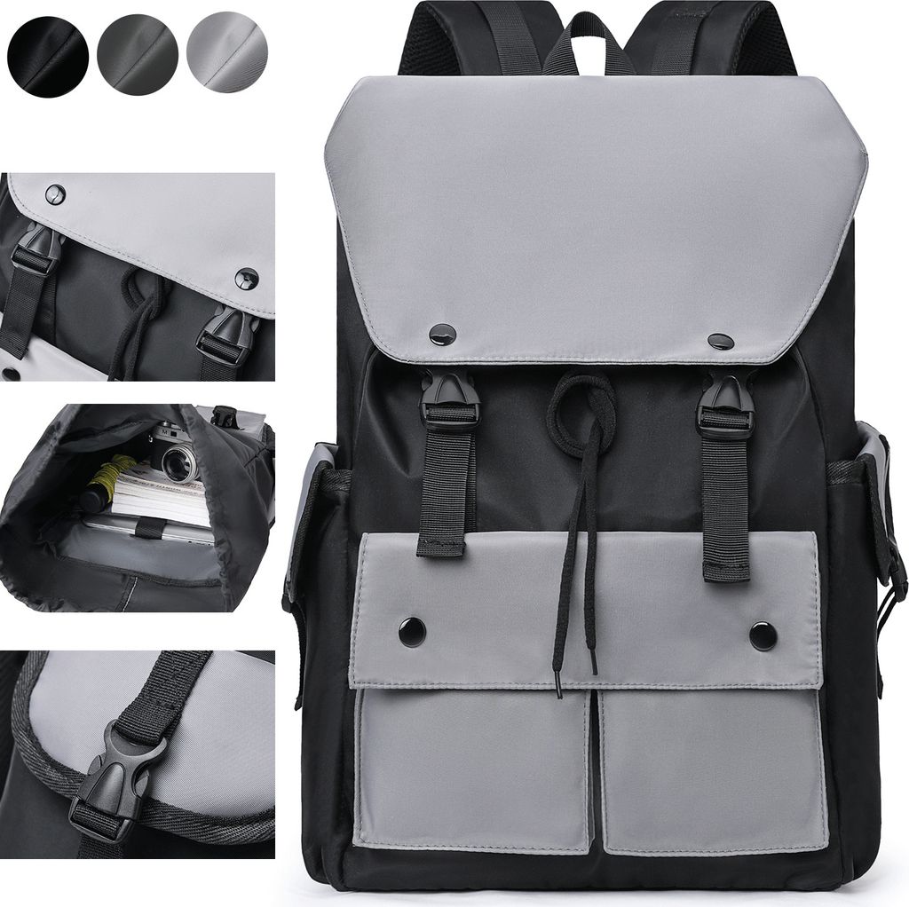 7MAGIC Rolltop Rucksack Damen Herren, Uni 35L Groß Schulrucksack Wasserdicht, Rucksack mit 15,6 Zoll Laptoptasche, Tagesrucksack Leicht für Reise...