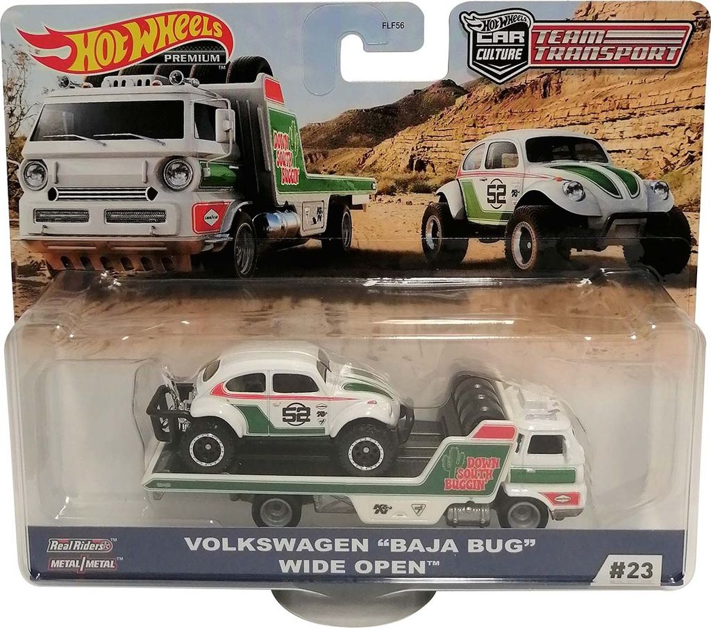 Mattel FLF56; GJT44 - Hot Wheels Premium Car Team Transport Wide Open