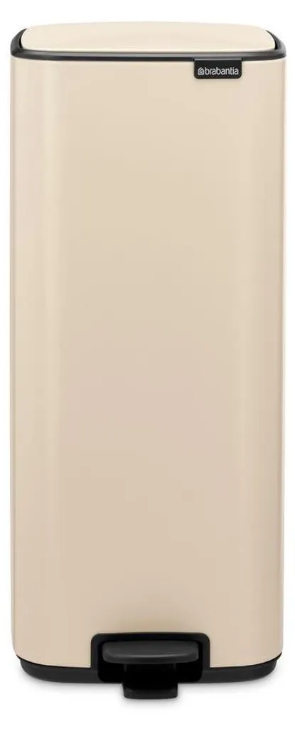 Poubelle de cuisine 30L Brabantia beige avec système de fermeture douce