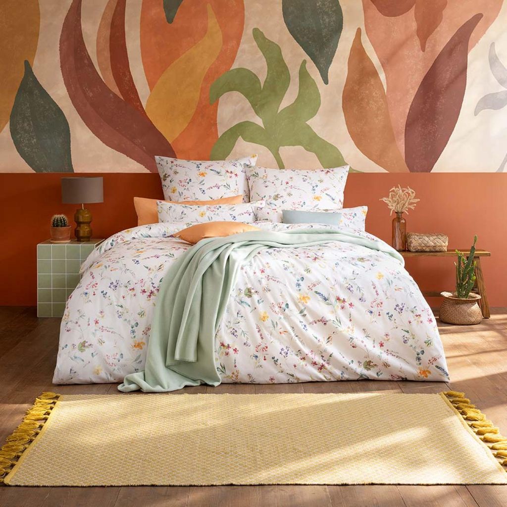 Estella Bettwäsche Karin" + Gratis-Kissenbezug 40x80 cm bunt 1x 135x200 cm + 2x 80+80x80 cm"